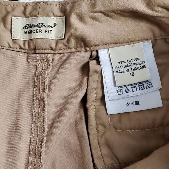 Eddie Bauer Mercer Fit Size 10 Khaki Flare Pants - Picture 4 of 6